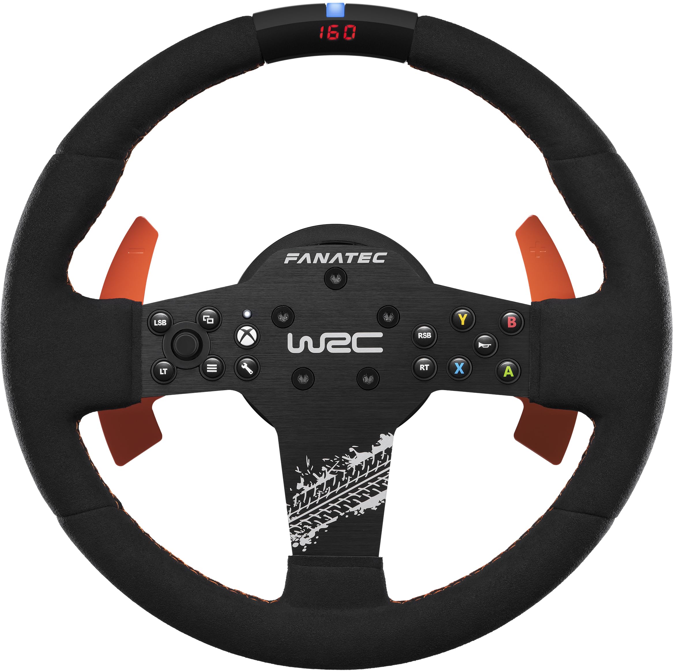 FANATEC CSL Elite Offiziell Lizenziertes WRC Xbox Rallye Sim Racing Lenkrad – Alcantara-Bezug, LED-RevStripe, Abnehmbare Schaltwippen, Plug-and-Play für PC, Xbox Series X|S, Xbox One Angebot bei HelloDeals