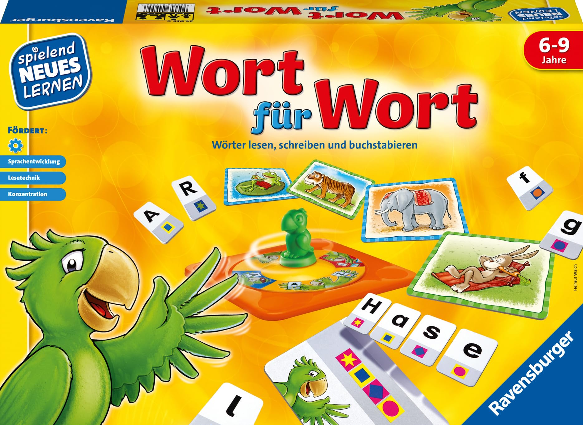 Ravensburger 24955 - Wort für Wort - Spielen und Lernen für Kinder, Lernspiel für Kinder von 6-9 Jahren, Spielend Neues Lernen für 1-4 Spieler Single Angebot bei HelloDeals