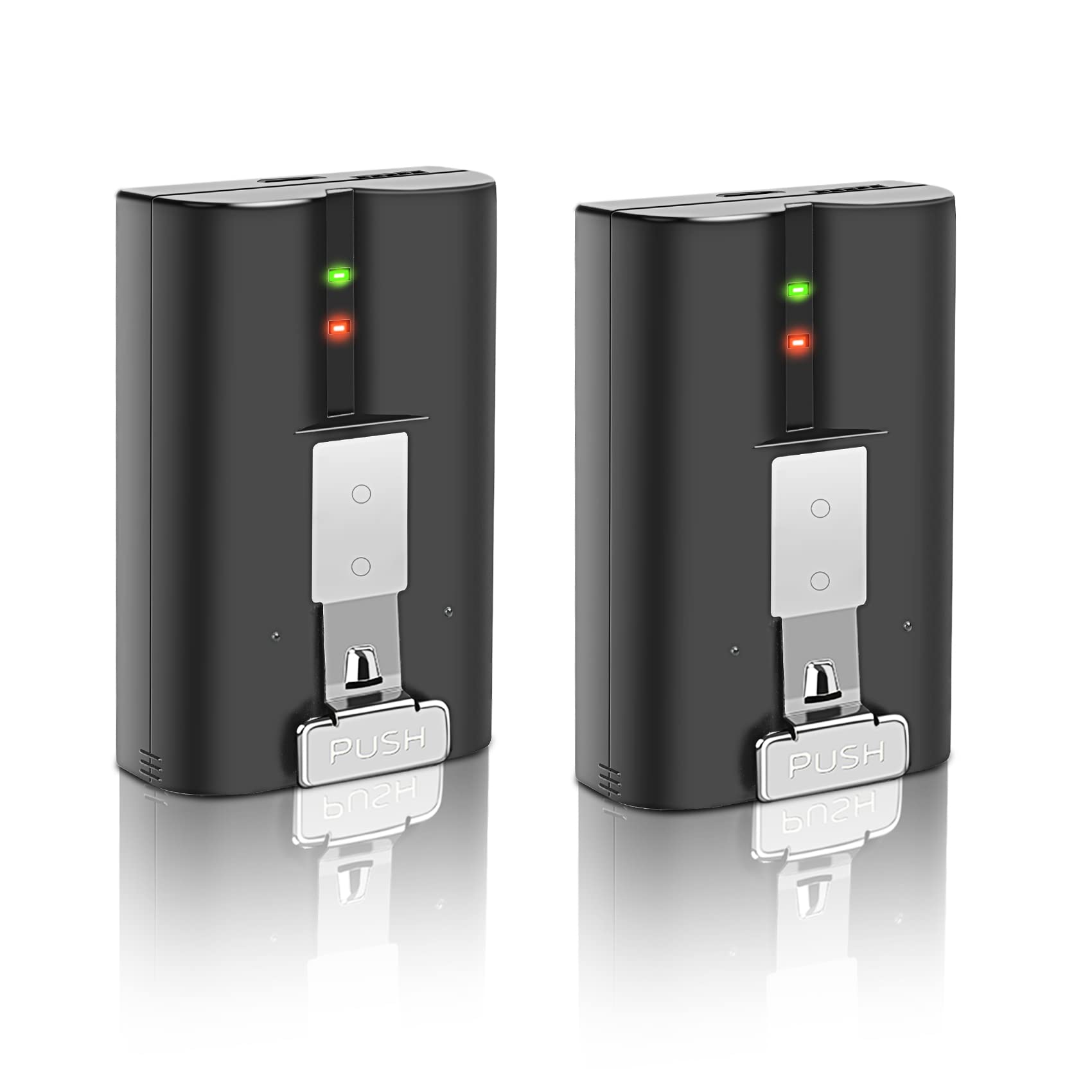 Schnellwechsel-Akku Kompatibel mit Ring, 2 Stück Akku kompatibel für Ring Video Doorbell 2/3/3+/4 Stick Up Cam (2/3nd Gen), Spotlight Schwarz2P Angebot bei HelloDeals