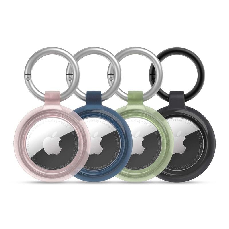 OtterBox AirTags Clear Case für AirTag, stoßfeste, sturzsichere, robuste, dünne Schutzhülle für Apple AirTags, 4 Packung, inklusive Karabiner, Ocean Life Angebot bei HelloDeals