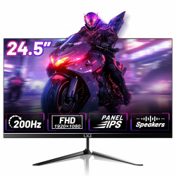 LXZ 24.5 Inch Gaming Monitor 200Hz, FHD 1080p, 1ms, DP/HDMI, Eye Care, Wall Mount Compatible 24.5 Zoll/FHD/200Hz/Flat Angebot bei HelloDeals