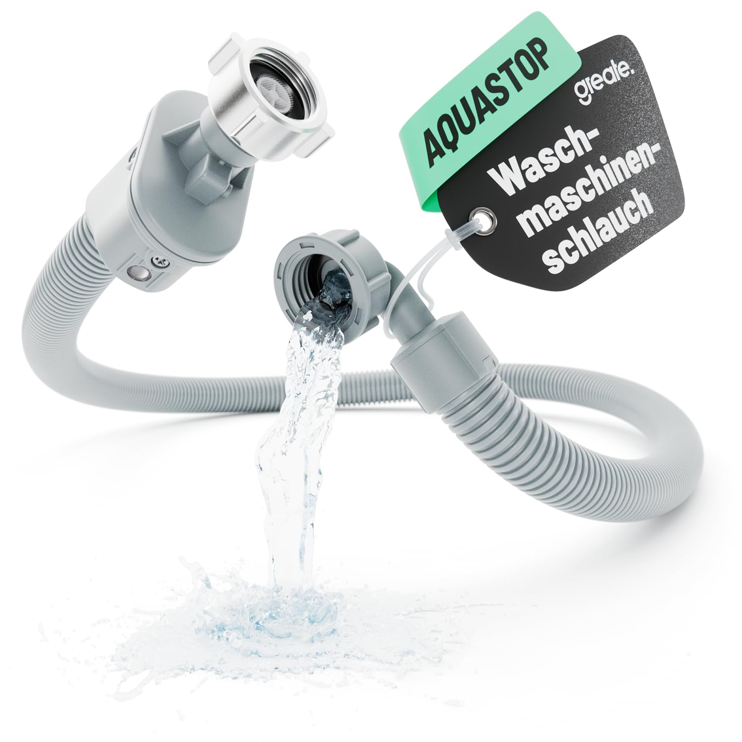 greate Aquastop Schlauch Waschmaschine 1,5 m - Zulaufschlauch Waschmaschine 3/4 Zoll inkl. Wasserstop Sicherheitsventil - Waschmaschinenschlauch Aquastop 1 Schlauch Angebot bei HelloDeals