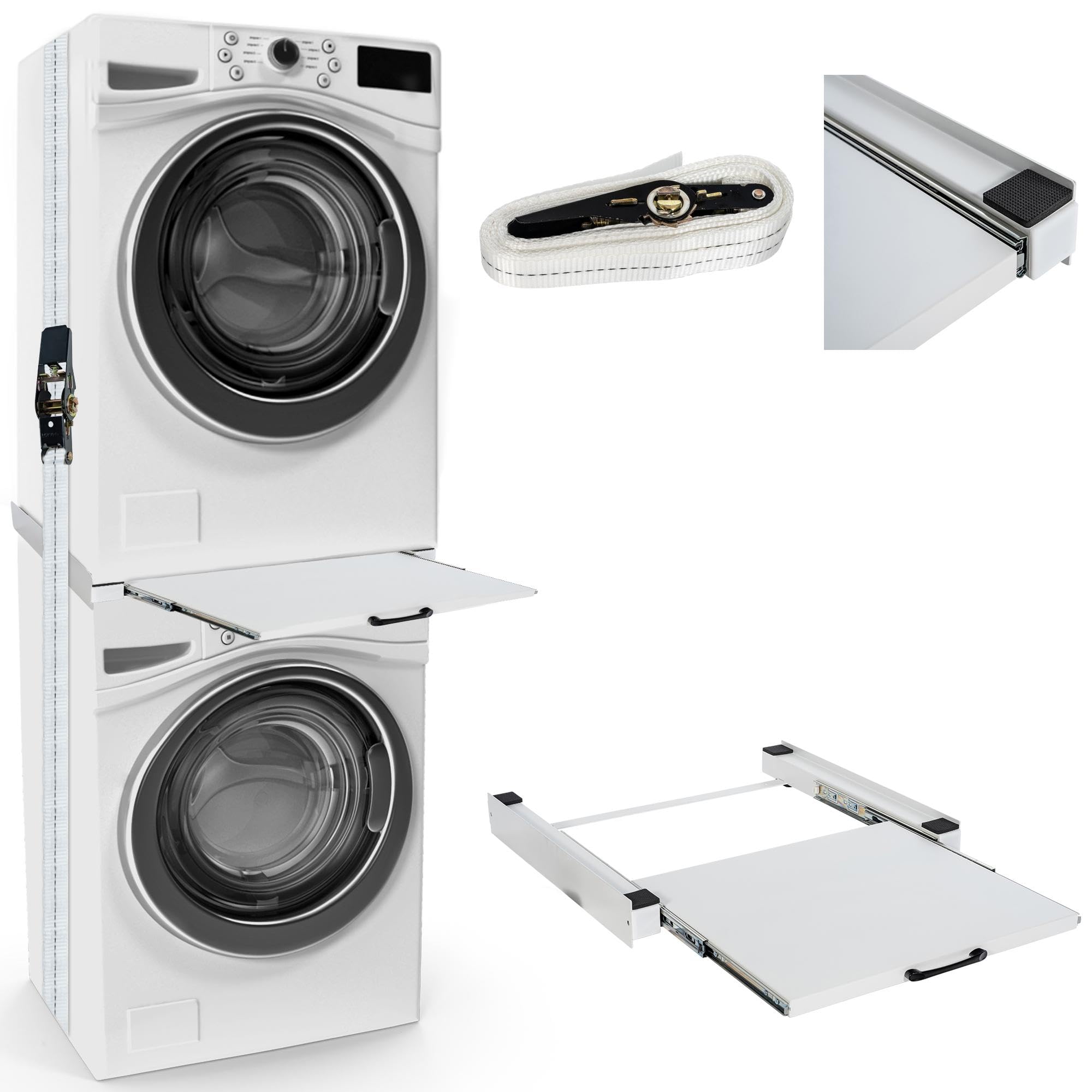 CLP Verbindungsrahmen Für Waschmaschinen Und Trockner I Zwischenbau, Set-Inhalt:mit Ablage Angebot bei HelloDeals