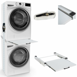 CLP Verbindungsrahmen Für Waschmaschinen Und Trockner I Zwischenbau, Set-Inhalt:mit Ablage Angebot bei HelloDeals