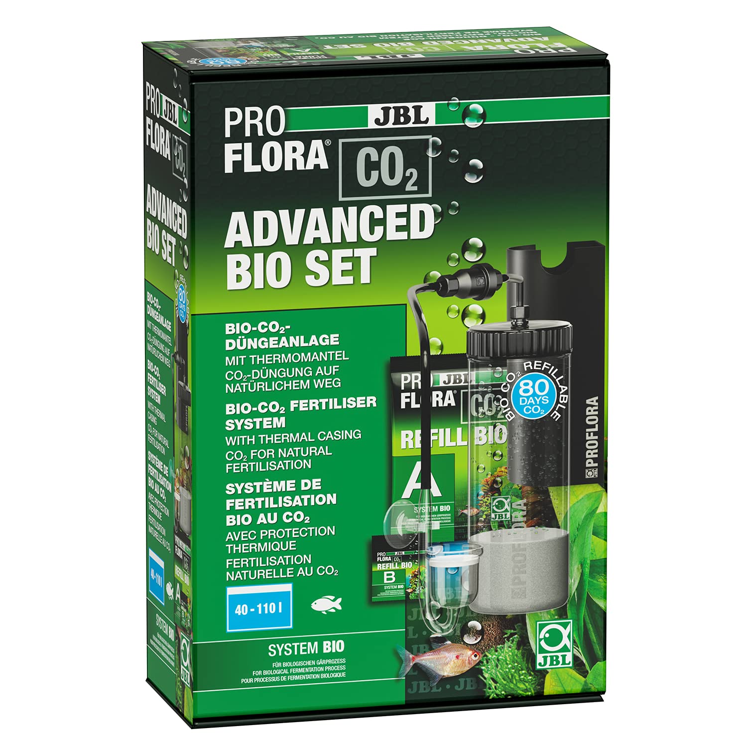 JBL PROFLORA CO2 ADVANCED BIO SET, Bio CO2-Düngeanlagen-Set für 40-110 l, Mit umfangreichem Zubehör Advanced Set Single Angebot bei HelloDeals