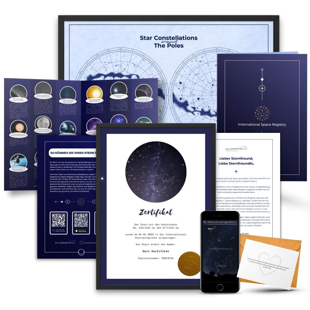 Sterntaufe - Stern kaufen - Stern schenken - sichtbarer Stern (Sichtbarer Stern) Sichtbarer Stern – Ohne Geschenkbox Angebot bei HelloDeals