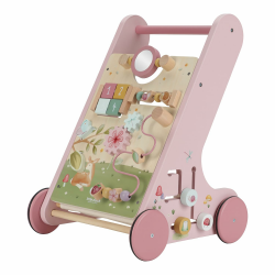 Little Dutch Laufwagen Schiebewagen mit Activity Spiel Board Holz Baby Kleinkind rosa - Fairy Garden Angebot bei HelloDeals
