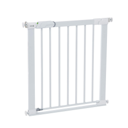 Safety 1st Flat Step Gate, Treppenschutzgitter ohne Bohren, 73–80 cm (max. 101 cm erweiterbar), Sehr Flache Türkante, Türschutzgitter "Bleibt Offen", Mit Einer Hand Öffnen, Montage ohne Bohren, Weiß Angebot bei HelloDeals