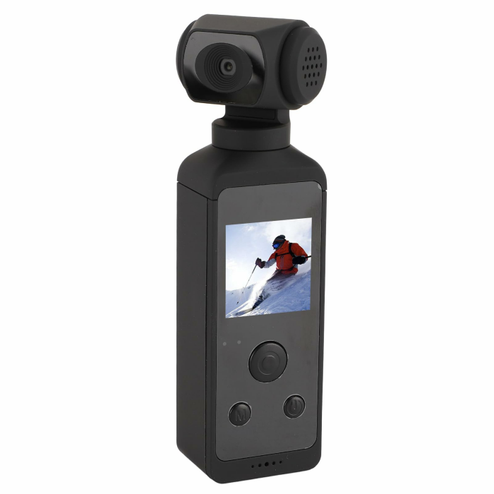 Bewinner Hand-Action-Kamera, 4K HD WiFi-fähiger Taschen-Camcorder, um 270° Drehbare Videokamera mit Wasserabweisendem Gehäuse für den Täglichen Gebrauch auf Reisen Angebot bei HelloDeals