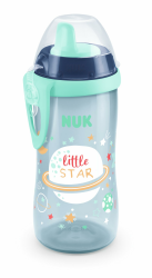 NUK Kiddy Cup Night Trinkbecher für Kleinkinder | 12+ Monate | 300 ml | Auslaufsicheres, verstärktes Mundstück | Leuchtet im Dunkeln | Clip & Schutzkappe | BPA-frei | Blau Blau Kiddy Cup (Leuchteffekt) Angebot bei HelloDeals