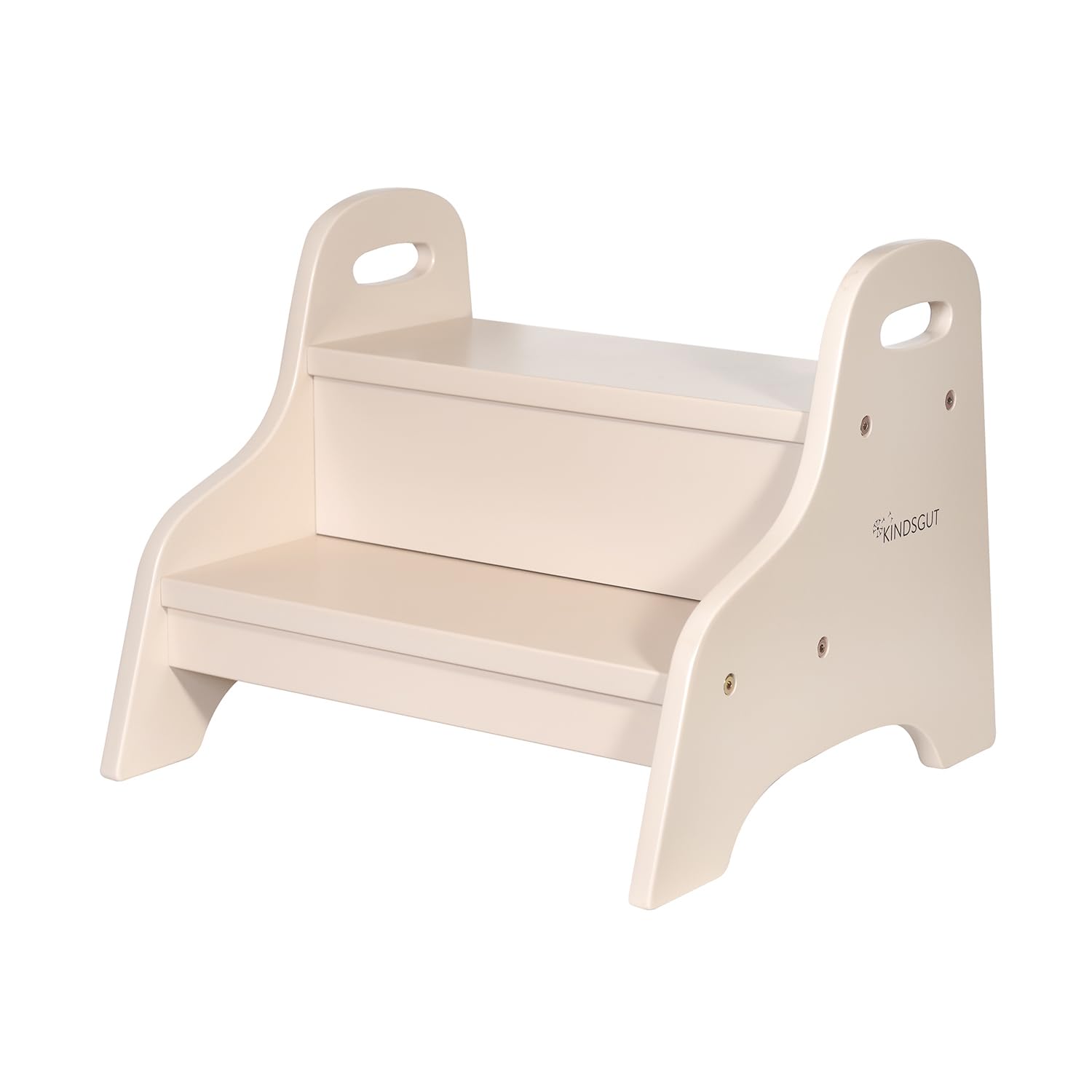 Kindsgut Holztritt, Tritt-Hocker mit 2 Stufen ideal für Kinder, dezente Farben und hochwertige Qualität, Sand Angebot bei HelloDeals