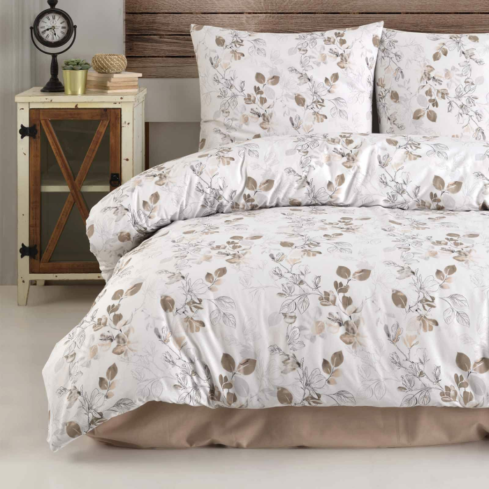 Buymax® Bettwäsche 200x200 100% Baumwolle 3-Teilig Bettbezug - Bettwäsche-Sets 200 x 200cm mit 2 mal Kissenbezüge 80x80cm, ÖKO-TEX Renforcé-Bettdeckenbezug Set mit Reißverschluss 200x200 + 2x 80x80cm Almira Angebot bei HelloDeals