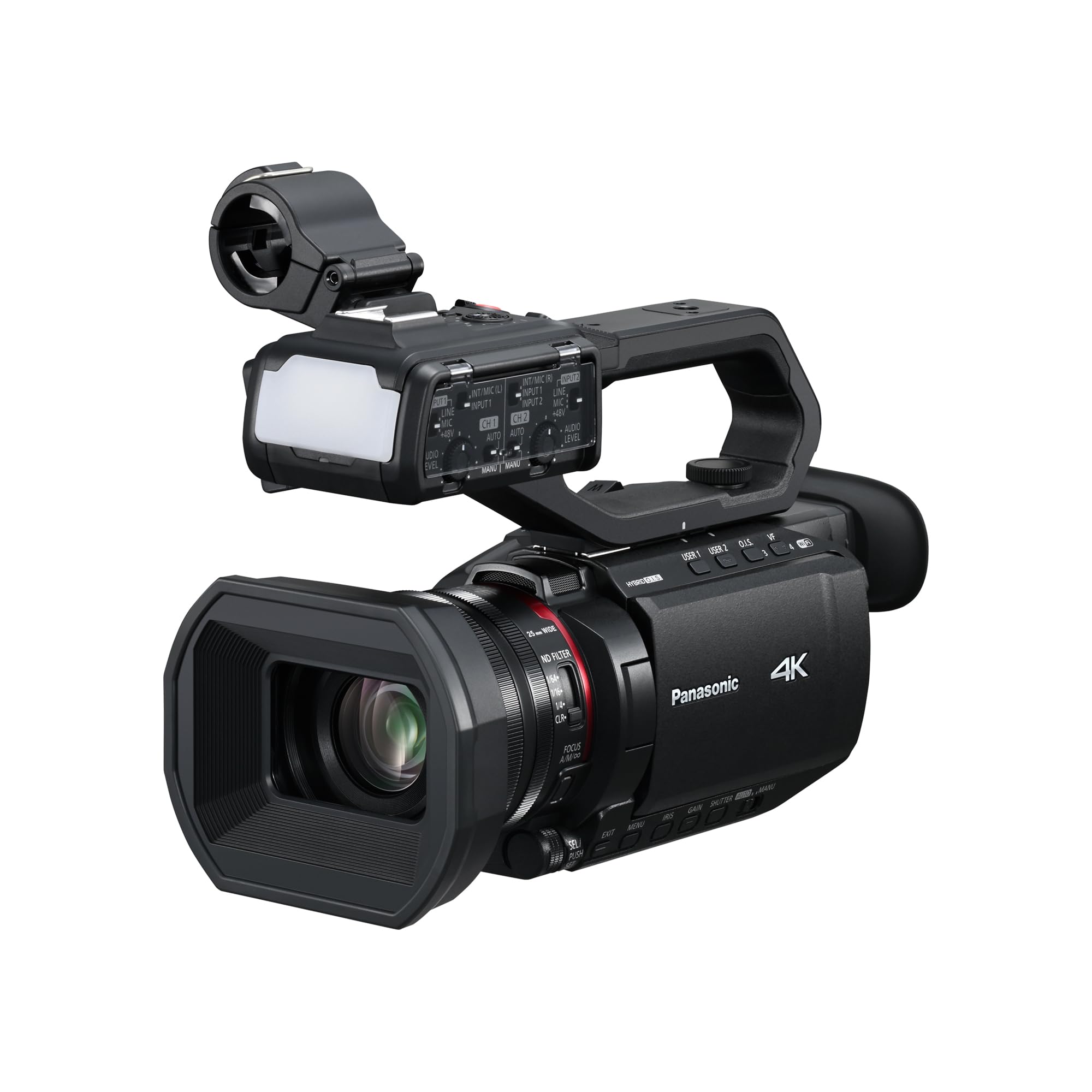 Panasonic AG-CX18EH 4K 60p Professional Camcorder with 25mm Wide-Angle Lens, 24x Zoom, 3G-SDI, XLR, 5-Axis Hybrid OIS, LED Light, Wi-Fi, USB PD, Black Angebot bei HelloDeals