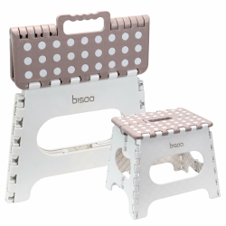 BISOO Tritthocker Kinder - Klapphocker Faltbar 150Kg für Bad & Küche - Hocker Klappbar für Kinder & Erwachsene - Fußbank mit Anti-Rutsch-Oberfläche - Klapptritt Sicherheit - Trittschemel Mokka 27 cm Mokka Angebot bei HelloDeals