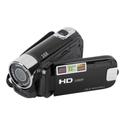 D90 Tragbare Digital, 1080P 16 MP Digitale Video für Anfänger, 16facher Zoom, DV mit 2,7ZollBildschirm, AntiShakePoint und für Jugendliche Studenten (Black) Angebot bei HelloDeals