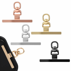 4 Stück Handykette Halterung Universalpads 360° Drehbarer Handy Handykette Pads mit Metallring Edelstahl Universal Tether Tabs Handy Kette Halterung Lanyard Patch Lanyard Pads für Meisten Smartphones Angebot bei HelloDeals