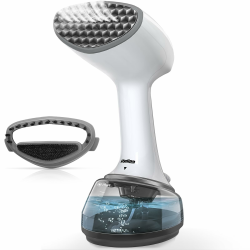 Dampfglätter 1700W -Steamer Dampfglätter & Reisebügeleisen, Tragbar mit 360ml Wassertank, Kompakt für Kleidung, Ideal für Zuhause, Büro, Reise Weiß Angebot bei HelloDeals