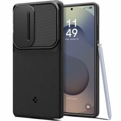 Spigen Optik Armor für Samsung Galaxy S25 Ultra Hülle mit [Objektivschutz], [Air Cushion Tech] und Anti-Rutsch Design –Schwarz S25 Ultra Schwarz Angebot bei HelloDeals