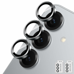 Locofun Kameraschutz für Samsung Galaxy S25 5G für Panzerglas, 9H Härte Einzeln Kamera Schutzfolie [2 Stück], Anti-Kratzen Individuelle Ring aus Metall Linse Folie Schutzglas-Schwarz Angebot bei HelloDeals