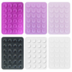 6er Pack Silikon-Saugnäpfe für Alle Handy-Modelle, Anti-Rutsch-Handyhalter für Selfies und Videos,Freihändig,Langlebig & Leicht Bedienbar 6 Farben Angebot bei HelloDeals