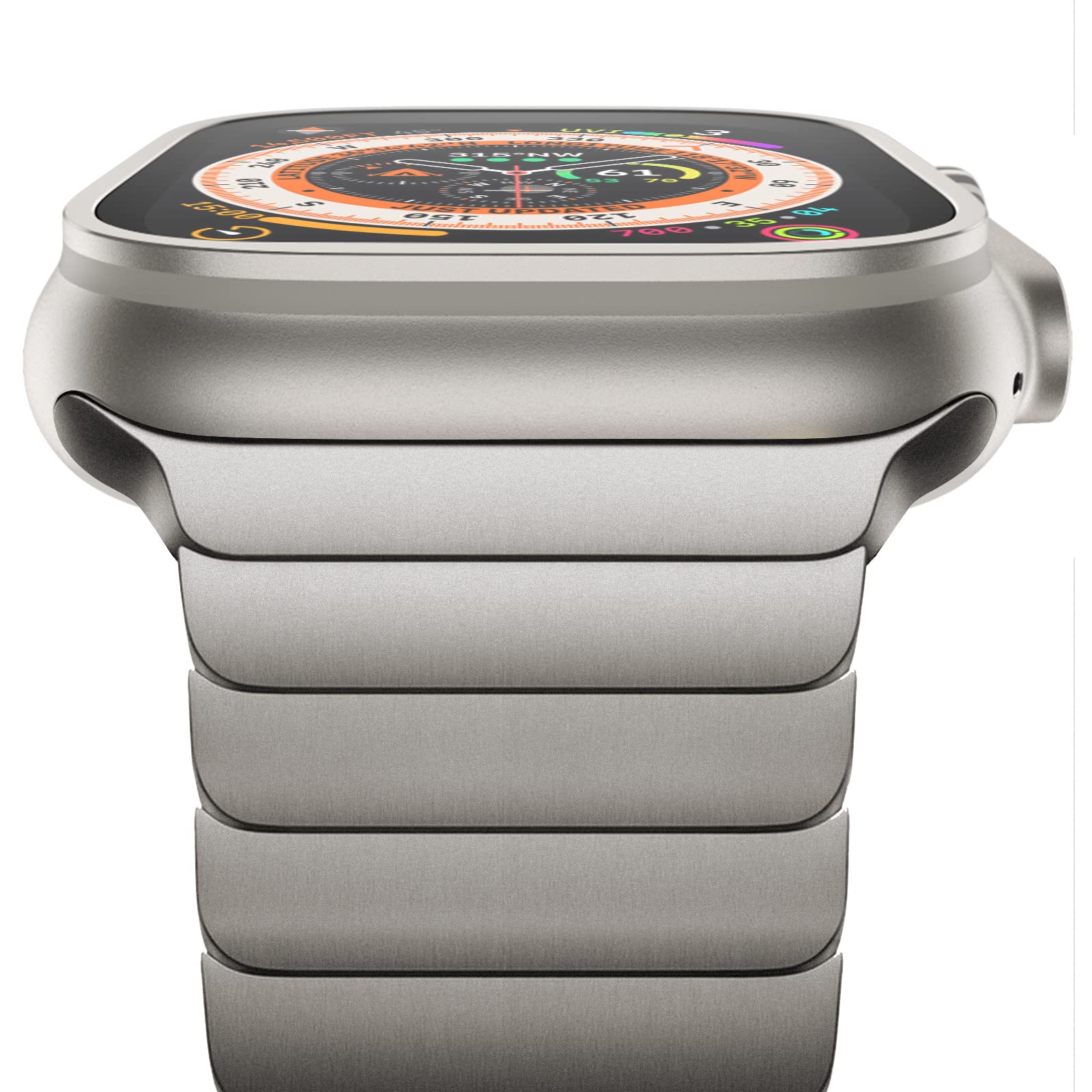 NewWays 49mm 46mm 45mm 44mm 42mm(Serie 3 2 1) Kompatibel mit Apple Watch Armband,Edelstahl Gliederarmband Ersatzarmbänder Geeignet für iWatch Ultra 3 2 1,Series 11/10/9/8/7/6/5/4/3/2/1/SE,Titan Titan 49mm/46mm/45mm/44mm/42mm(Serie 3 2 1) Angebot bei HelloDeals