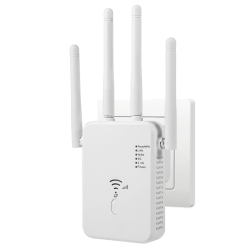 WLAN Verstärker, 1200Mbit/s WLAN Repeater, 5G & 2.4G Dualband Ultraxtender WiFi Verstärker mit LAN anschluss, WPS, Kompatibel mit 99% Standard-WiFi Routern, Deckt bis zu 9200Sq.ft und 35 Geräte Weiß Angebot bei HelloDeals