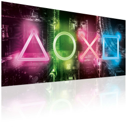GOODS+GADGETS Gamer XXL Poster; Spielkonsole Fotoposter; Geometrische Formen Wandbild Kunstdruck 100 x 45 cm Wand-Dekorationen mit eindrucksvollen Farben (Gamer Poster) Angebot bei HelloDeals