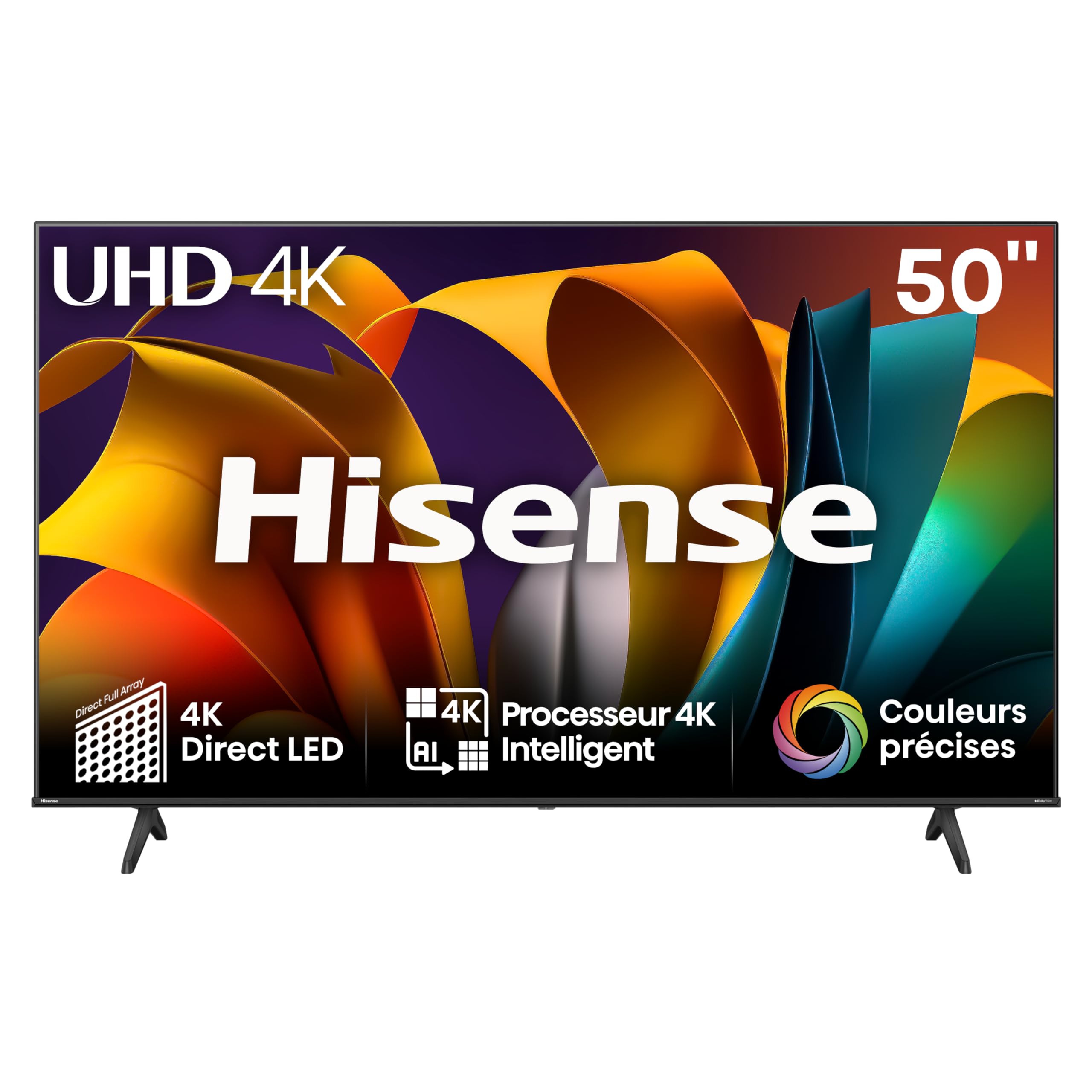 Hisense Smart TV 50 Zoll 50A6N 4K UHD, Dolby Vision, HDR, VIDAA mit YouTube, Netflix, Disney+, Canal + (Modell 2024) Angebot bei HelloDeals