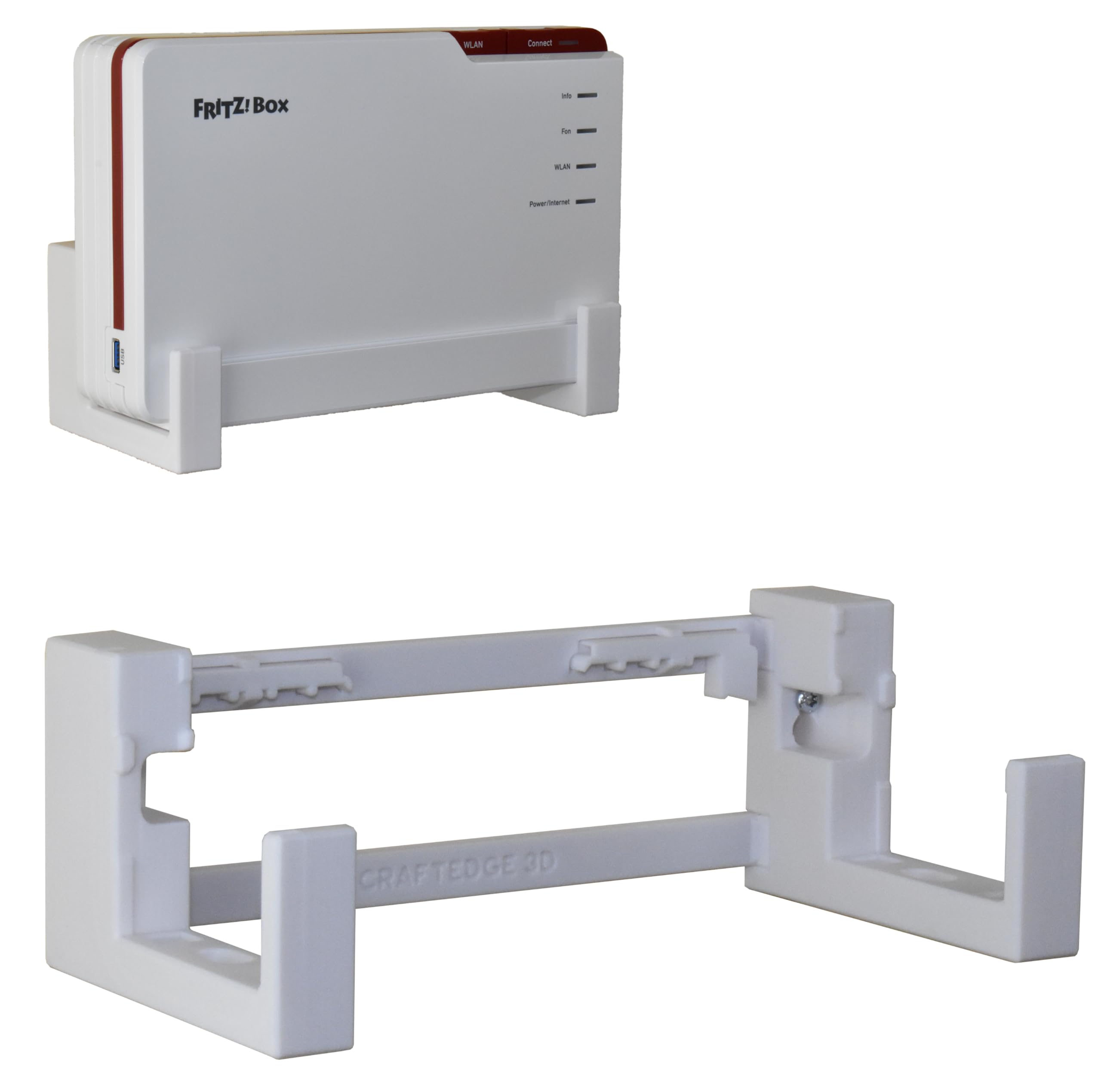 EasyClick passgenauer Wandhalter für AVM Fritz!Box 5690 Pro, auch als Deckenhalterung, sicher einrastend, in jeder Richtung montierbar, inklusive Montagematerial. 7 cm Wandabstand. Angebot bei HelloDeals