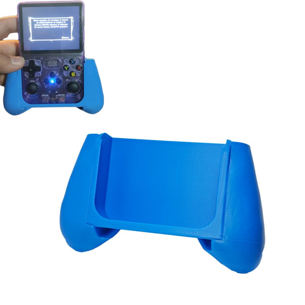 3D gedruckter Griff für R36S Spielkonsolengriff DIY Handheld-Griff Ergonomischer Griffhalter für R36S (blau) Angebot bei HelloDeals