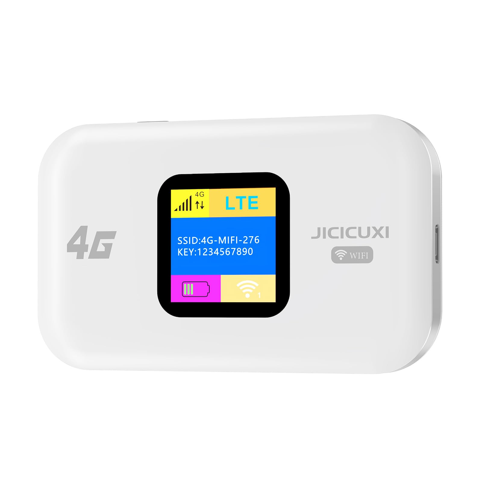 4G Mobiler WLAN Router,tragbares WLAN für unterwegs ohne Vertrag, LTE 150 Mbps,2100mAh -Lange Akkulaufzeit, LCD Display,Einfache Einrichtung ，Mobiler Hotspot für Reisen, Camping, Hotels-eisweiß Angebot bei HelloDeals