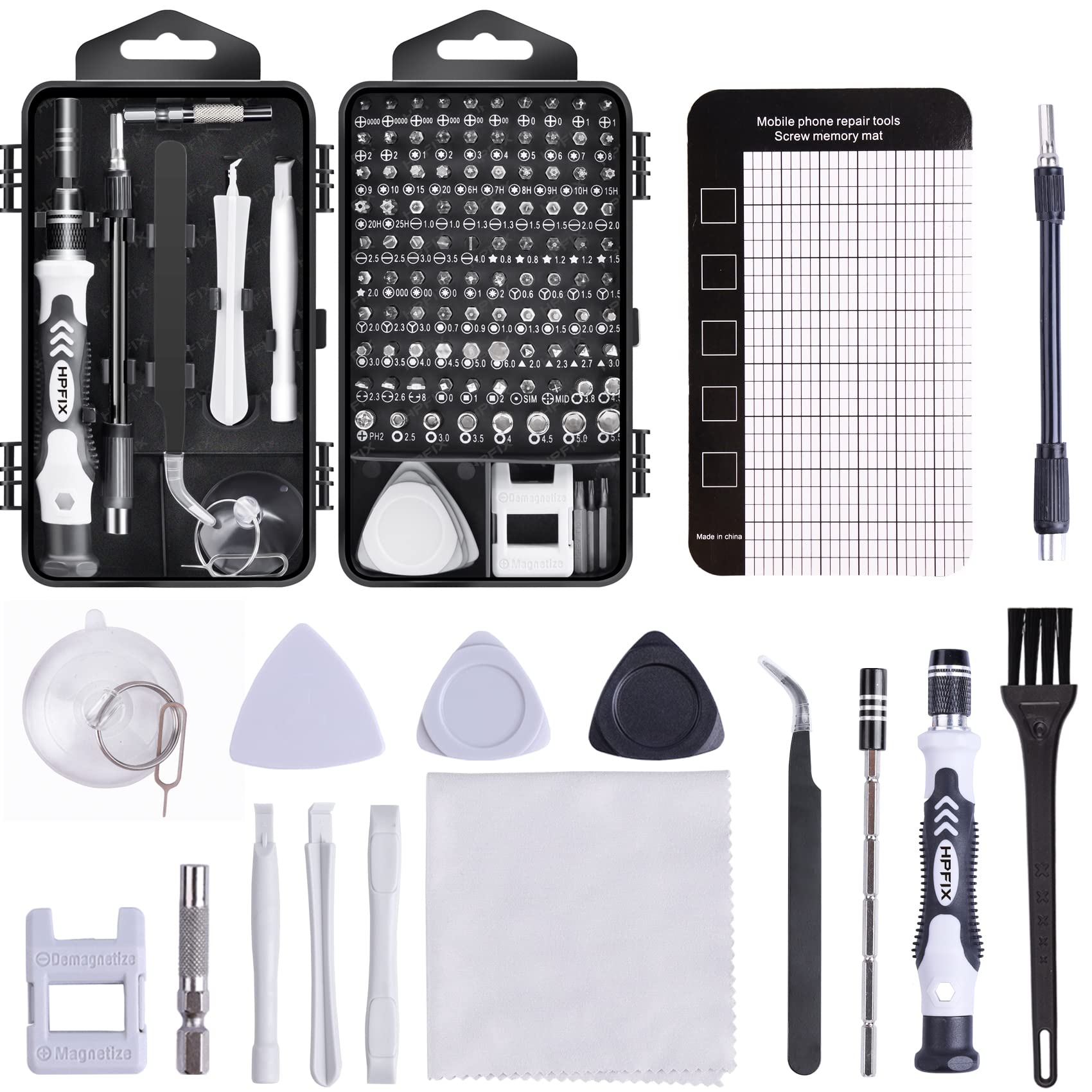 Präzisions-Schraubendreher-Sets 124-teiliges Computer-Werkzeugset mit 101 Bits Magnetisch, Elektronik-Reparatur-Werkzeugset für iPhone, MacBook, Laptop, PC, Tablet, PS4, Nintendo, Spielkonsole Angebot bei HelloDeals