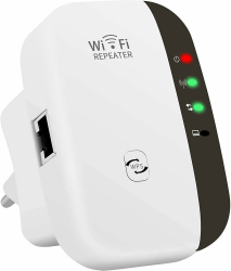 WLAN Verstärker Internet Verstärker WLAN Repeater mit Ethernet-Port, Kompatibel zu Allen WLAN Routern, W-LAN Verstärkung mit Repeater/AP Modus, Weiß Weiß-TS Angebot bei HelloDeals