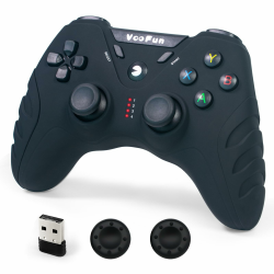 PC Controller Wireless, PS3 Controller Gamepad PC mit Hall Effekt Joystick(No Drift), Dual Vibration 2,4g Gaming Controllers für Windows 11/10/8/7, PS3, Steam, Android TV, TV Box, Raspberry Pi Angebot bei HelloDeals