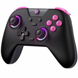 EasySMX X05 Controller für PC/Switch/Steam/Handy Mit 7 Farben RGB-Licht, Wireless Mit Hall Joysticks & Triggers, Bluetooth - Schwarz Angebot bei HelloDeals