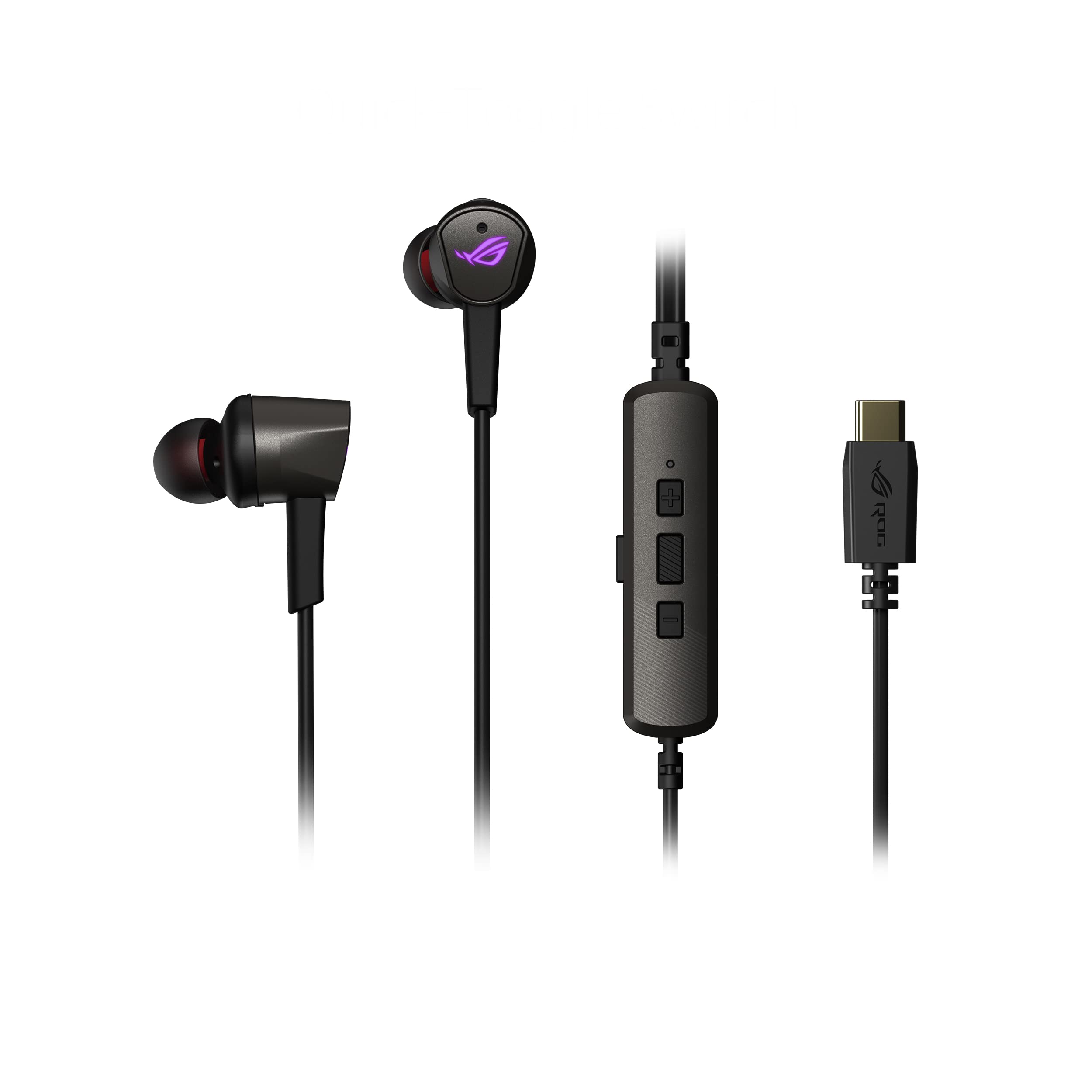 ASUS ROG Cetra II In-Ear-Gaming-Kopfhörer (Geräuschunterdrückung (ANC), Treiber aus Flüssigsilikonkautschuk (LSR), USB-C, kompatibel mit PCs, Smartphones, PlayStation 5, Xbox und Nintendo Switch) ROG Cetra II Schwarz Angebot bei HelloDeals