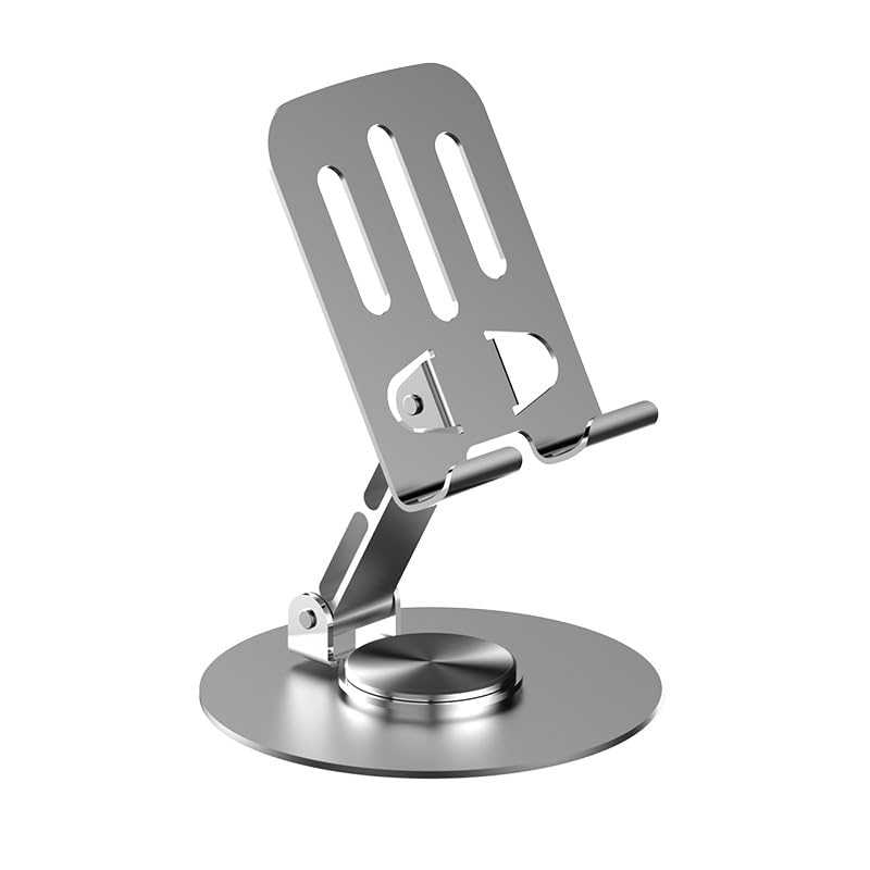 Generisch Handyhalterung Tischständer, 360° Drehbarer Höhenverstellbar Handy Ständer Klappbar, Universal Handyhalterungen für alle Mobiltelefone und Tablets Angebot bei HelloDeals