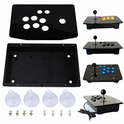 Schwarzes Acryl Panel und Case DIY Set Kits Ersatz für Arcade-Spiel mit Schrauben und Saugern Angebot bei HelloDeals