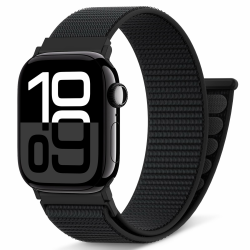AMSKY Nylon Sport Loop Band Kompatibel mit Apple Watch Armband 40mm 42mm 46mm 44mm 45mm 41mm 38mm 49mm, für iWatch Series 11 10 9 8 7 6 5 4, Ultra SE 3 2 1, Schwarz, 46mm/44mm/45mm/49mm 46mm/44mm/45mm/49mm Schwarz Angebot bei HelloDeals