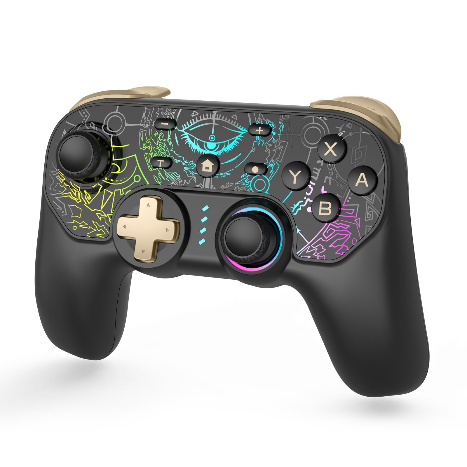 Switch Controller Kompatibel mit Switch/Lite/OLED/Mac/PC, Switch Pro Controller mit RGB-Modus Angebot bei HelloDeals