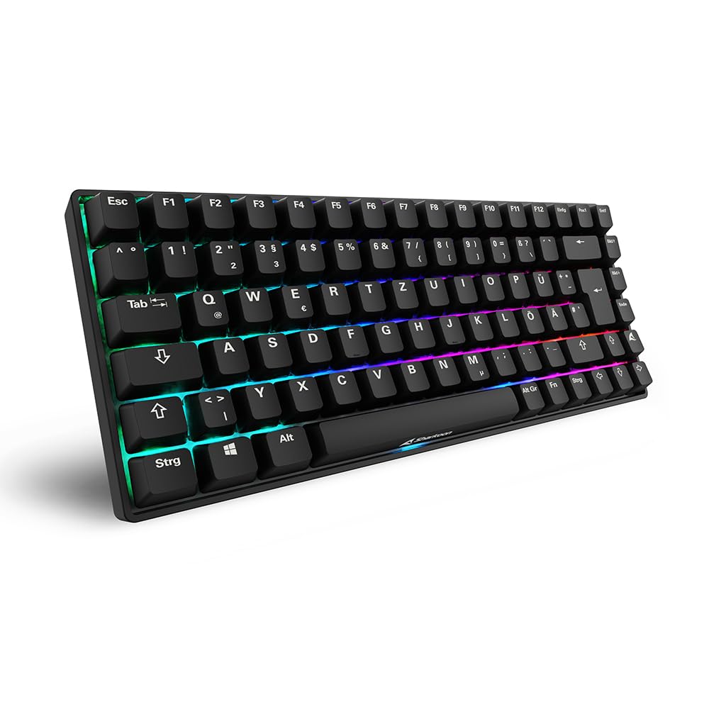 Sharkoon Skiller SGK50 S3 PBT Schwarz, RGB Gaming Keyboard, Gateron G PRO 3.0 Yellow, 75% Layout Angebot bei HelloDeals