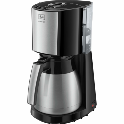 Melitta Enjoy Top Therm – Filterkaffeemaschine mit Thermkanne aus Edelstahl, für bis zu 10 Tassen Kaffee, in Schwarz/Edelstahl Angebot bei HelloDeals