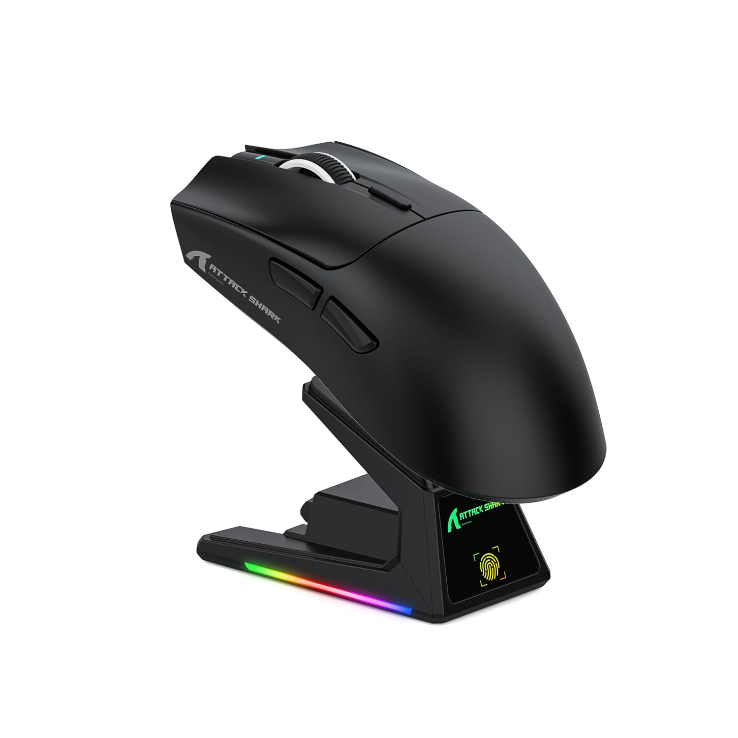 ATTACK SHARK X1 Gaming Mouse with Touchpad RGB Charging Dock, PixArt PAW3395PRO Gaming Sensor, BT/2.4G Wireless/Wired Gaming Mouse, 40000 DPI, 53g Superlight Gamer Mice for Win11/Xbox/PS/Mac (Black) Angebot bei HelloDeals