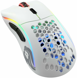 Glorious Gaming Model D Kabellose Gaming-Maus – superleichte 69g, verzögerungsfreie 2,4-GHz-Funkverbindung, bis zu 71 Stunden Akkulaufzeit, RGB, BAMF-Sensor, ergonomisch, 6 Tasten – Weiß Model D Kabellos Mattweiß Angebot bei HelloDeals