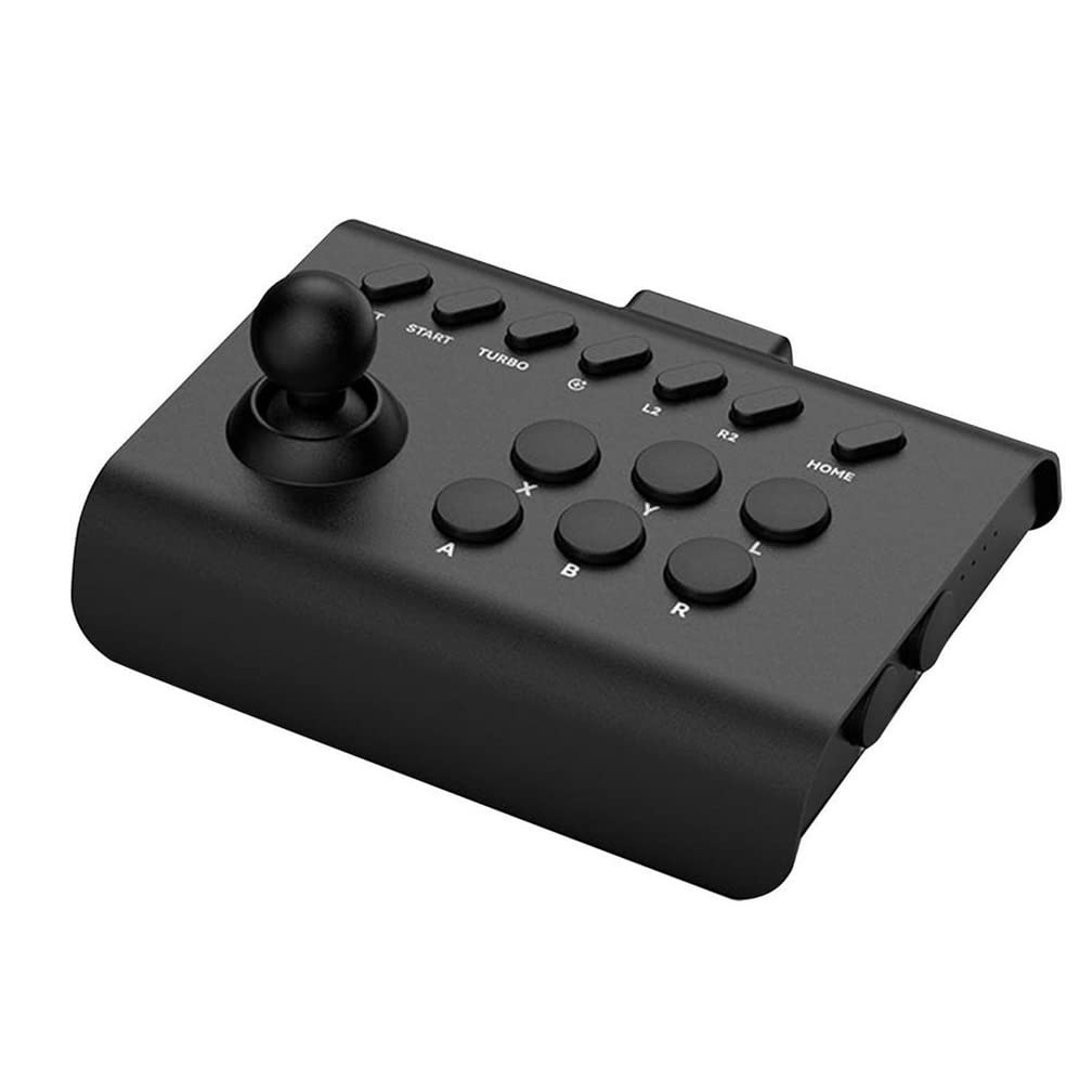 LiLiTok Kabellose Arcade Fight Stick, Street Fighter Arcade Kampf Joystick mit Turbo & Makro Kompatibel für PS4 /PS3 / Switch/PC/Android iOS Phone (Schwarz) Angebot bei HelloDeals