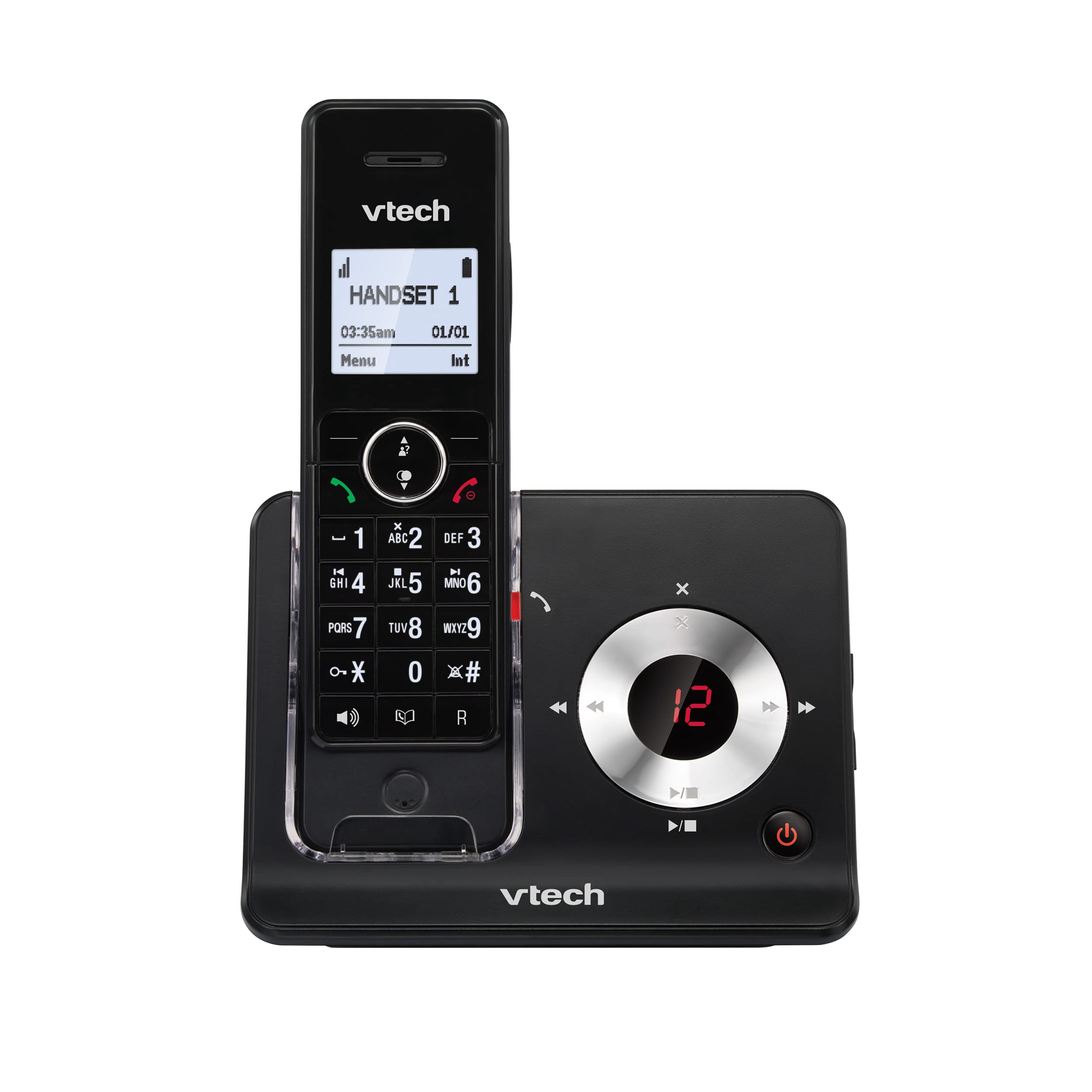 VTech MS3050 DECT Schnurloses Telefon mit Anrufbeantworter, Anrufersperre, Anrufererkennung/Anklopffunktion, Freisprecheinrichtung, Lautstärke-Booster/Verstärker, hintergrundbeleuchtetem Display Angebot bei HelloDeals