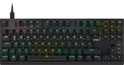 Corsair K60 PRO TKL RGB Tenkeyless Optisch-Mechanische Kabelgebundene Gaming-Tastatur - OPX Linear-Schalter - Polycarbonat-Tastenkappen - iCUE-Kompatibel - QWERTZ DE - PC, Mac, Xbox - Schwarz K60 PRO TKL RGB OPX Optisch Tastenschalter Angebot bei HelloDeals