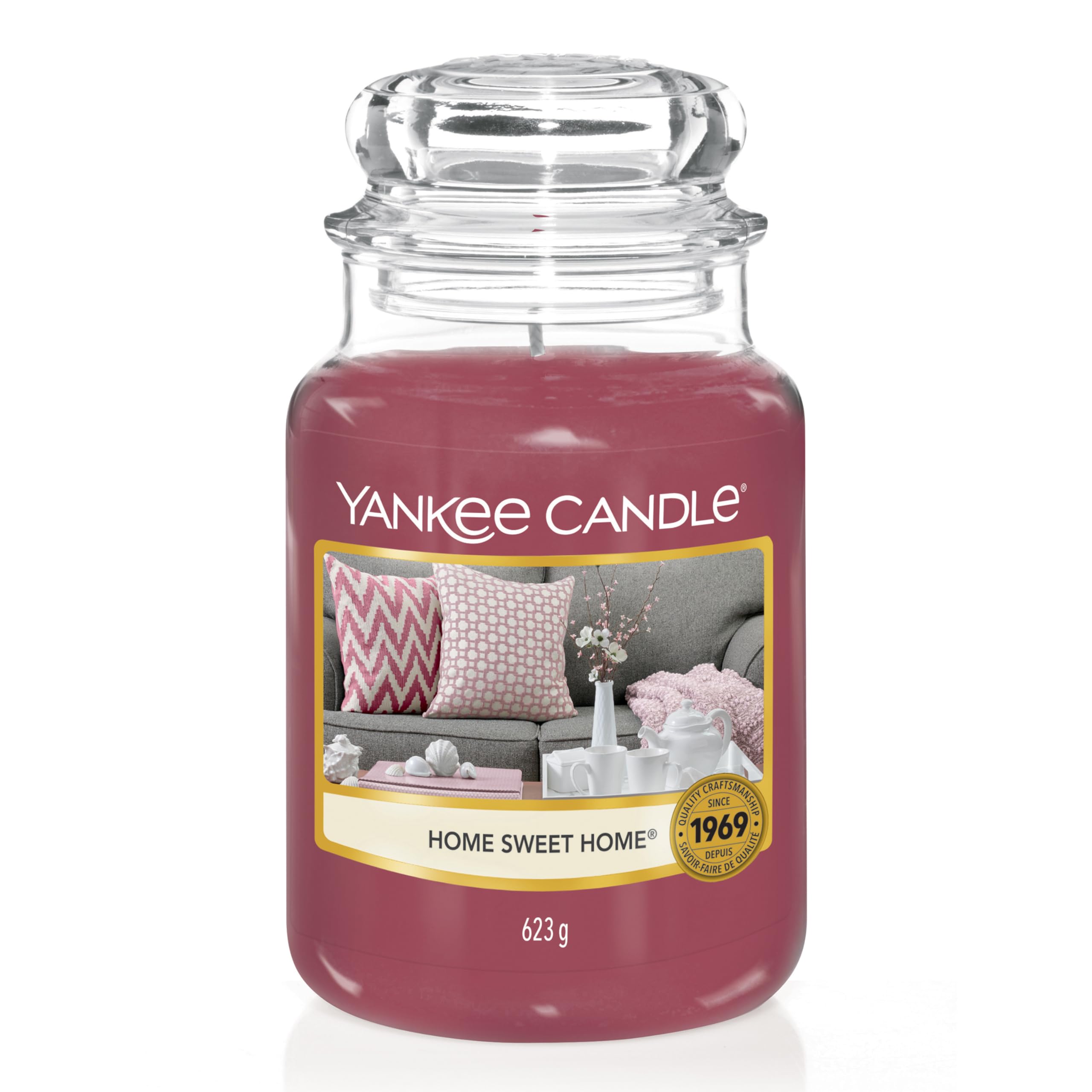 Yankee Candle Duftkerze im Glas (groß) | Home Sweet Home | Brenndauer bis zu 150 Stunden | Perfekte Geschenke für Frauen Angebot bei HelloDeals