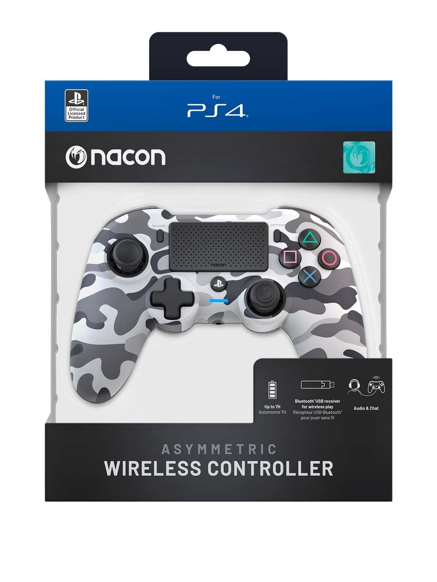 NACON Asymmetric Wireless Controller für die Playstation 4 [Offiziell lizenziert/Camouflage grey] Angebot bei HelloDeals