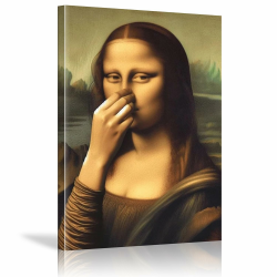 PDSYCB Mona Lisa Badezimmer Wandkunst,Toilettenhumor Lustiges Poster,Vintage Badezimmer Wandkunst,Schlechter Geruch Ironische Wanddeko für Toilette, Gäste-WC 20 x 30cm Innenrahmen Innenrahmen 20 x 30cm/8 x 12in Angebot bei HelloDeals